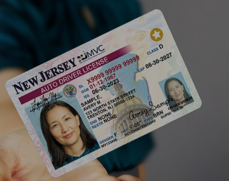 Sample New Jersey Real ID
