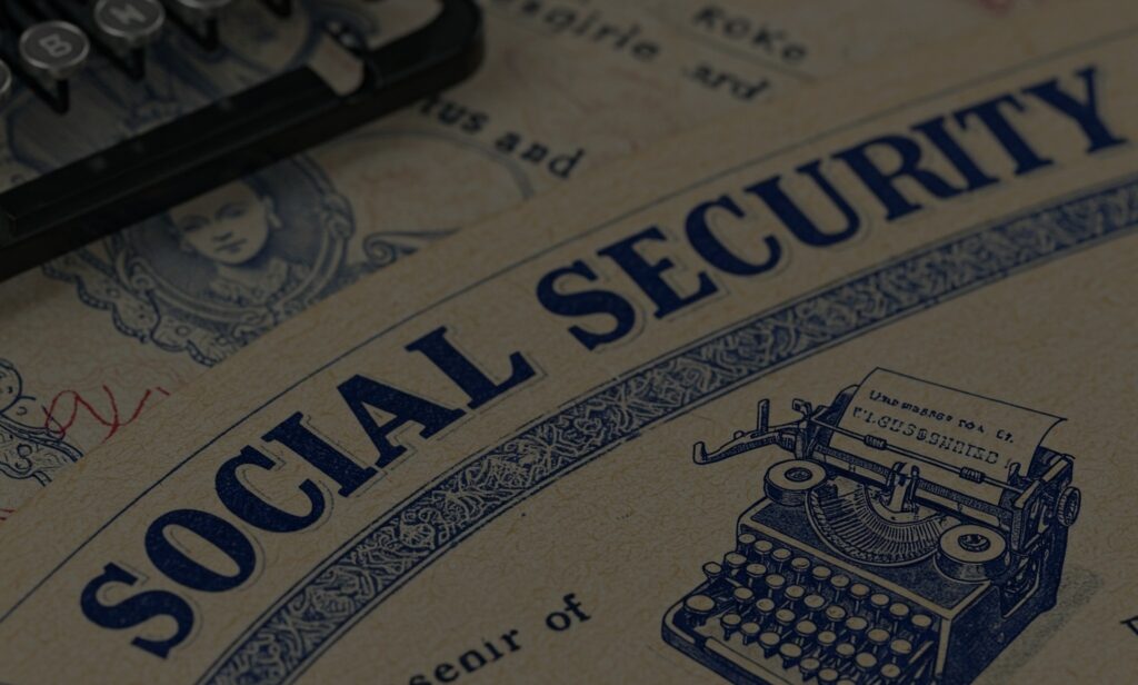 An artists depiction of social security