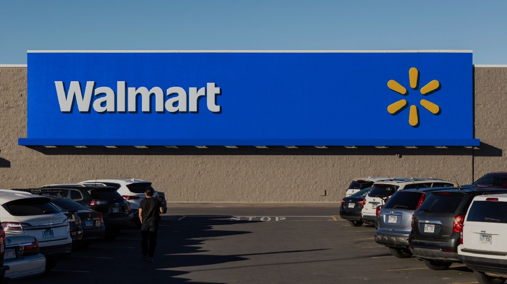A photo of a local Walmart store.