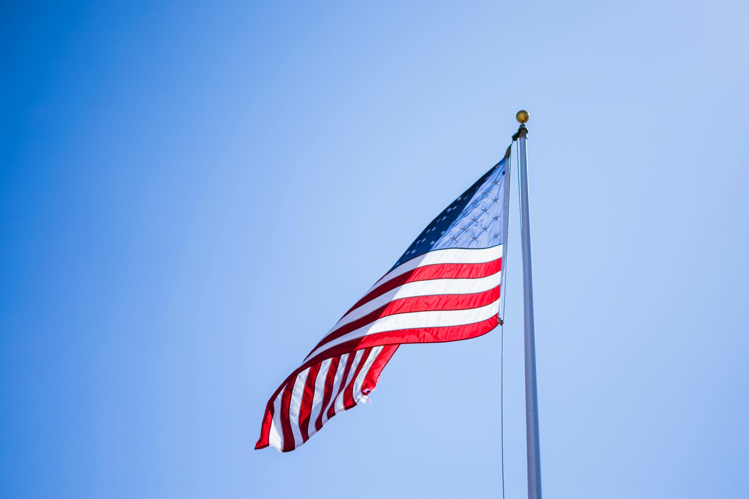 A photo of an American flag.